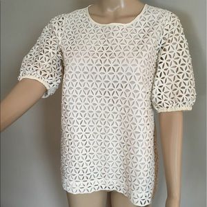 2/$30 Pretty J. Crew size M short sleeve blouse